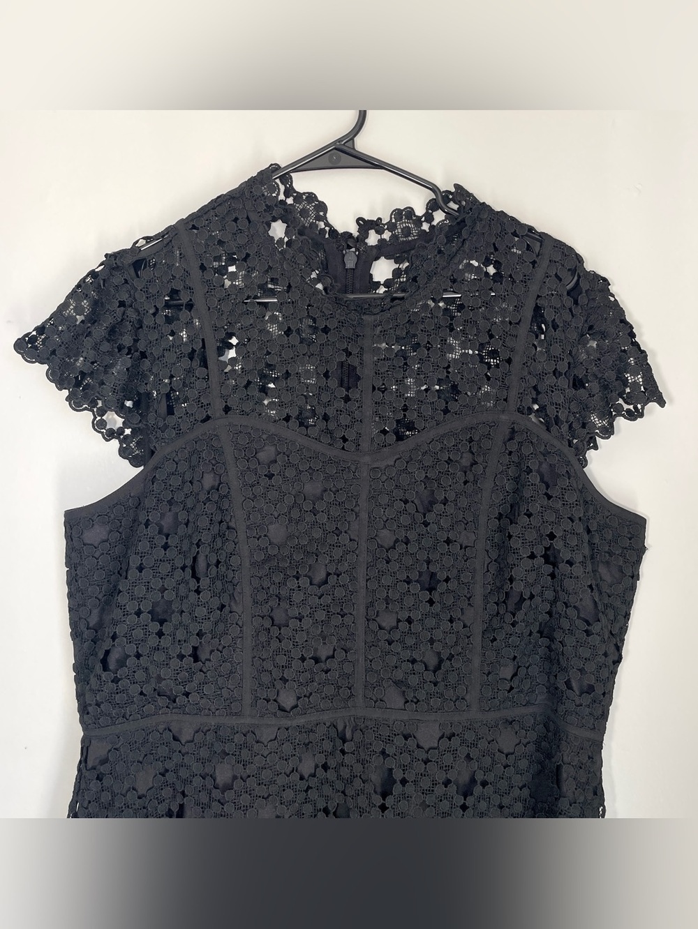 City Chic Black Lace Fit & Flare Dress Romantic Goth Chic - Picture 5 of 10